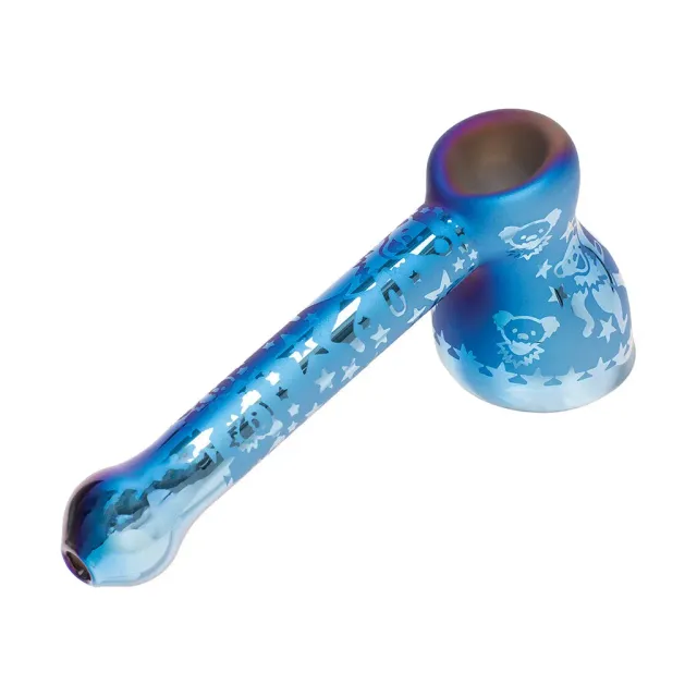 Dip Devices Electroplated glazen bubbler 6,3 inch blauw