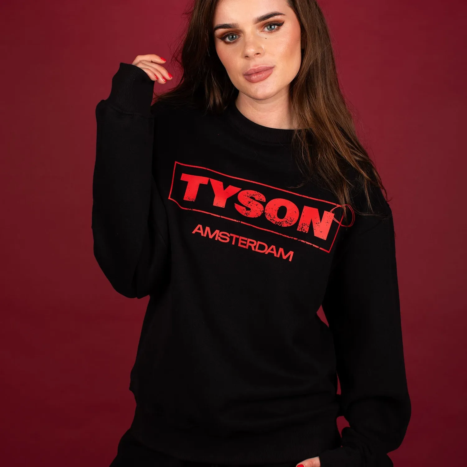 Tyson 2.0 Sweatshirt unisex katoen zwart