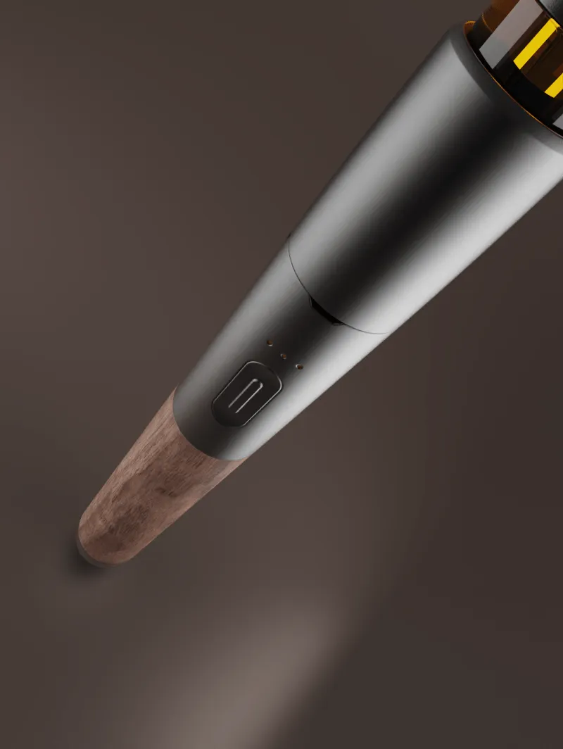 Vessel Craftsman vaporizer slate walnut hout
