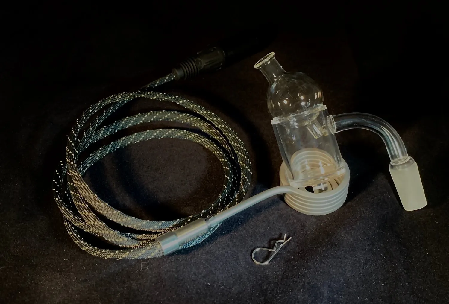 Divine Tribe 30mm Round Coil banger set met quartz insert