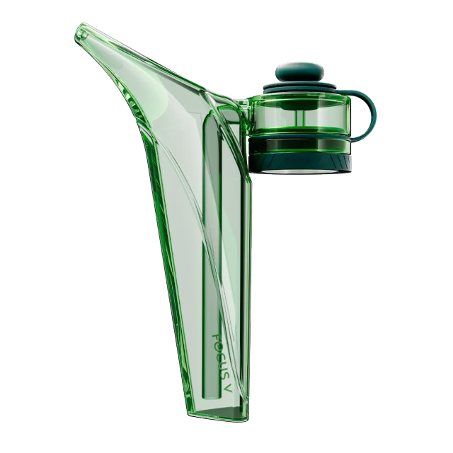 Focus V Aeris bubbler groen glas met swivel