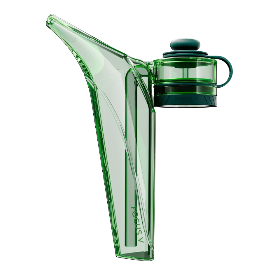 Focus V Aeris bubbler groen glas met swivel