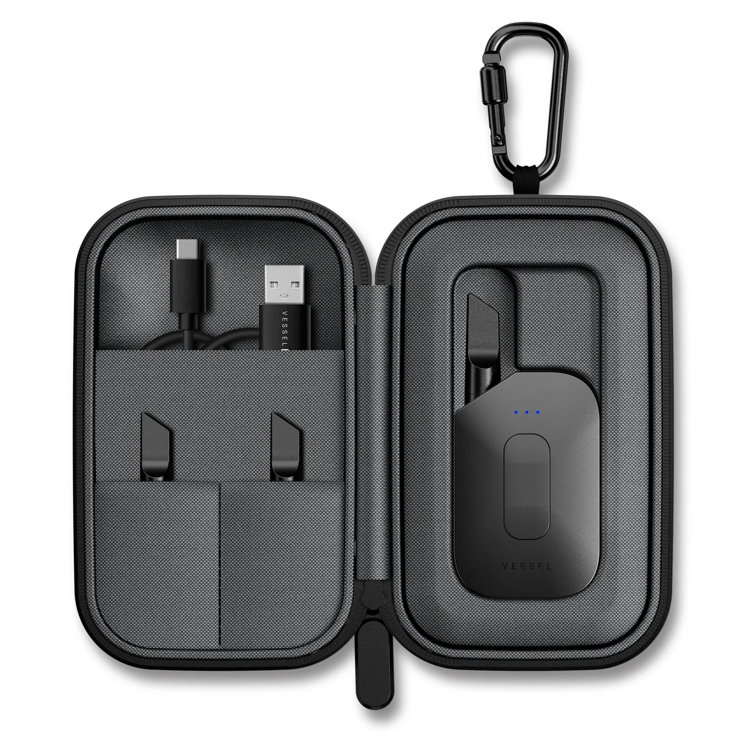Vessel Hub Case zwart – opbergetui Compass serie