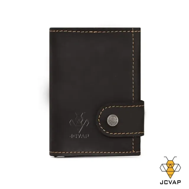 JCVAP Crazy Horse leren portemonnee RFID pop-up heren