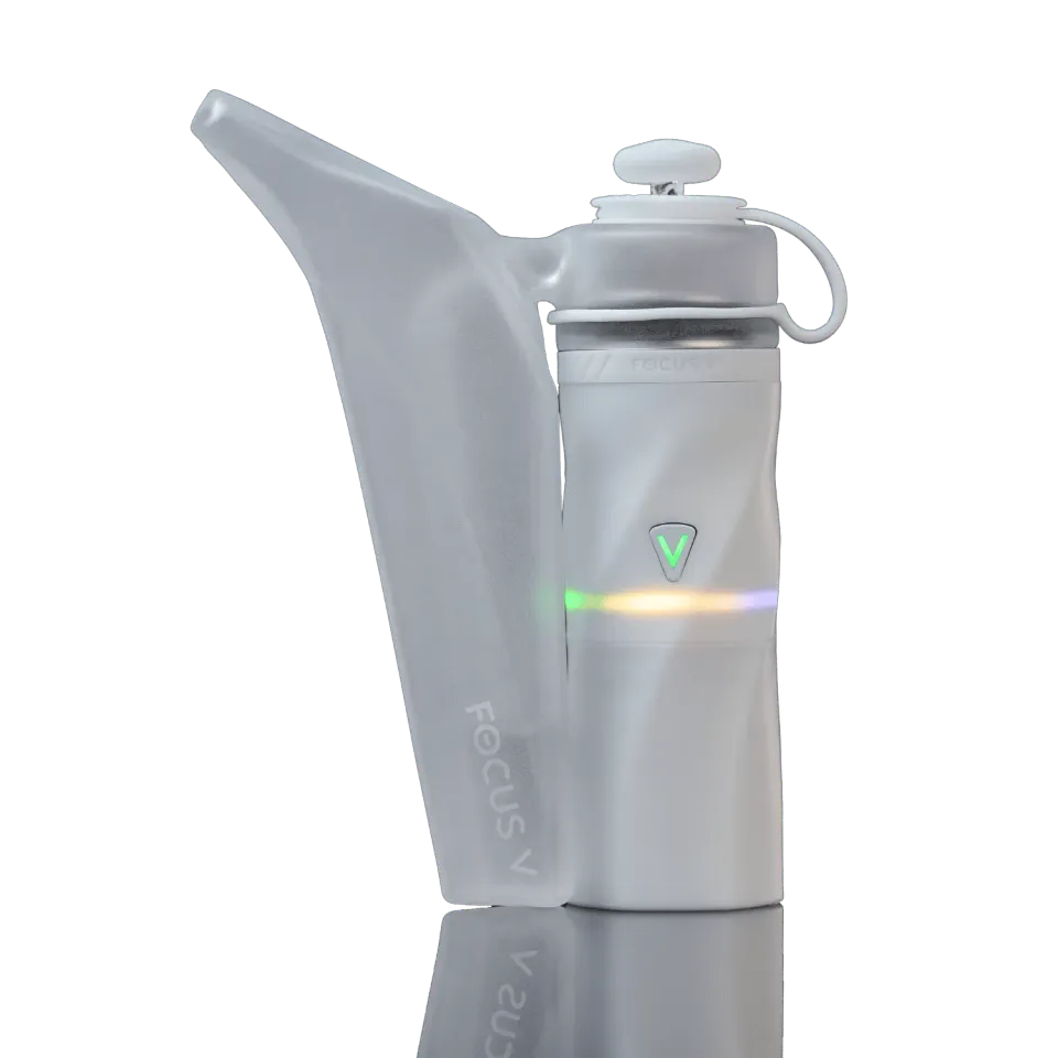 Focus V Aeris Bubbler Kit Frosted vaporizer met bubbler