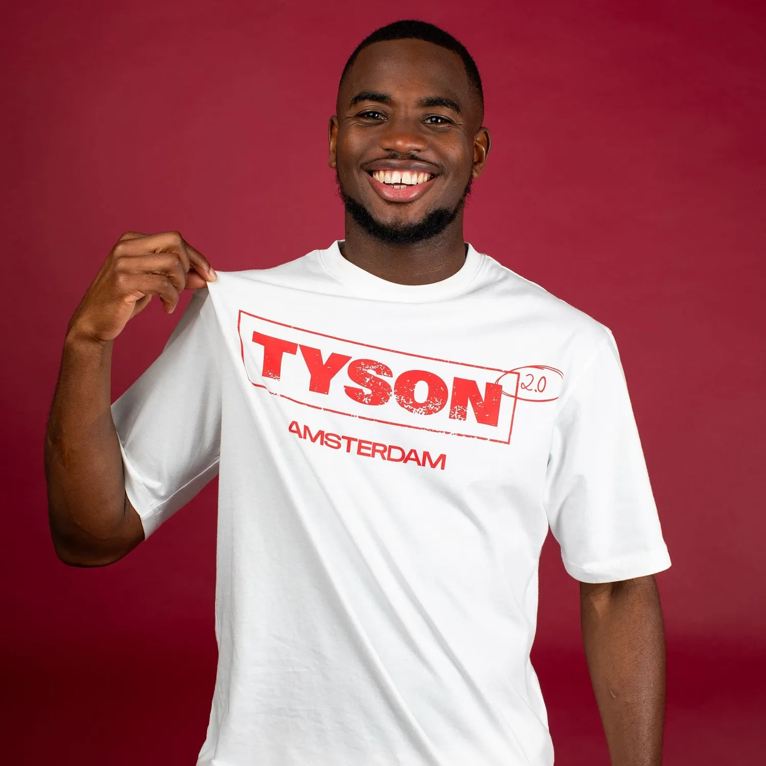 Tyson 2.0 Logo T-Shirt wit katoen unisex