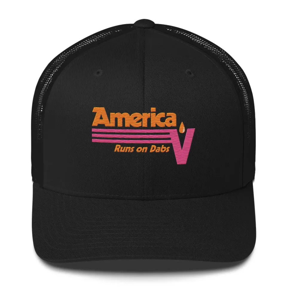 Focus V America Runs on Dabs trucker pet zwart