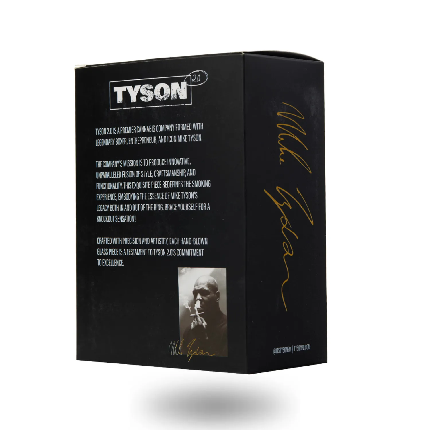Tyson 2.0 Knockout dab rig glas clear met quartz banger