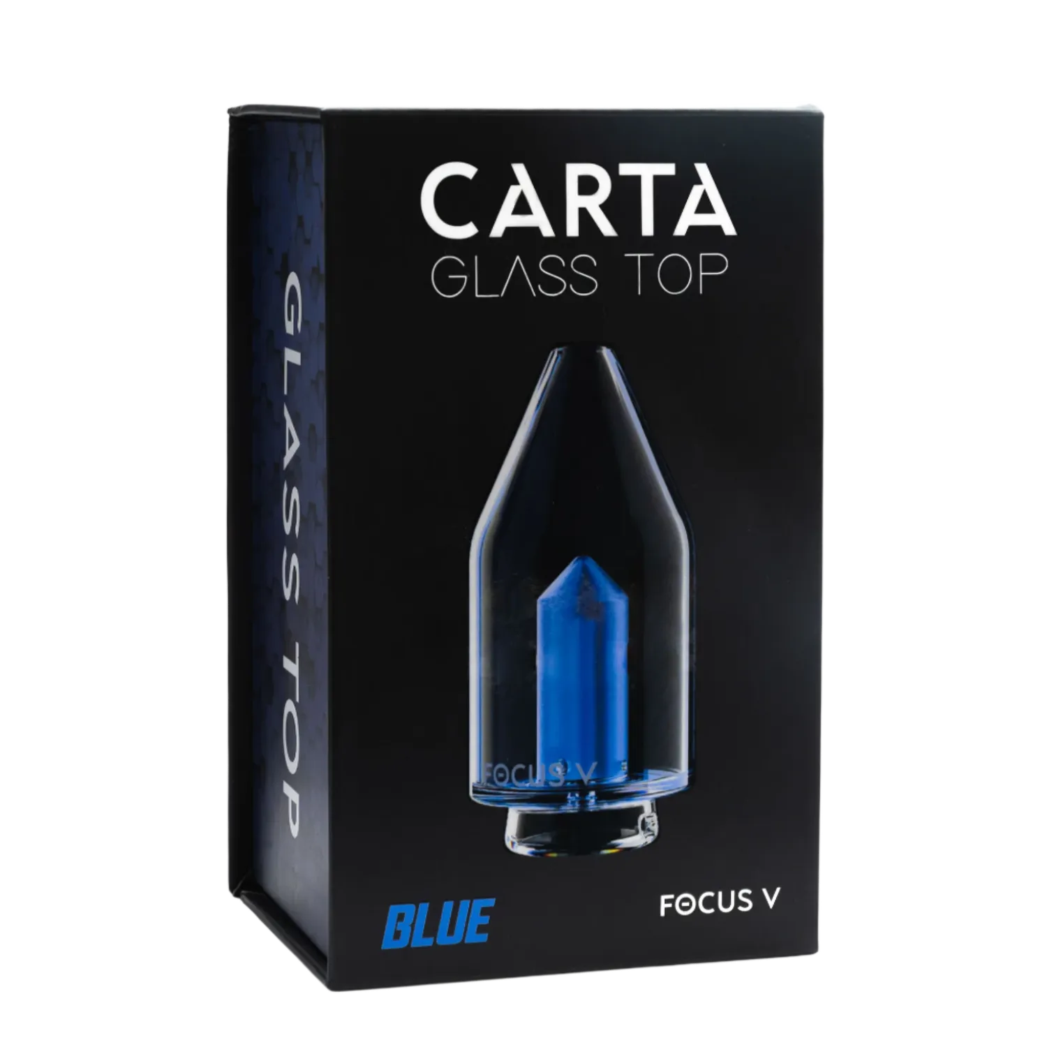 Focus V CARTA Glass Top glazen opzetstuk blauw translucent