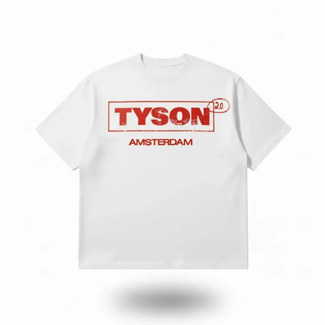 Tyson 2.0 Logo T-Shirt wit katoen unisex