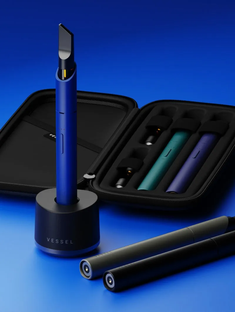 Vessel Vista Edge Cobalt vape batterij slank