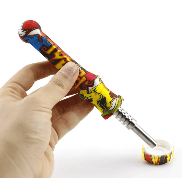 JCVAP Mini nectar collector silicone titanium tip 14mm