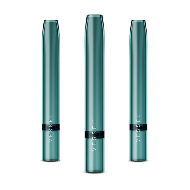 Vessel Air glazen one-hitter smaragd 3 stuks