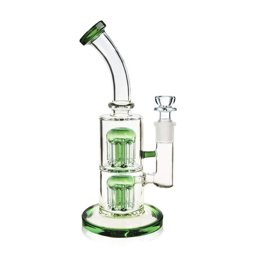 Dip Devices Double Tree Perc dab rig 18mm blauw