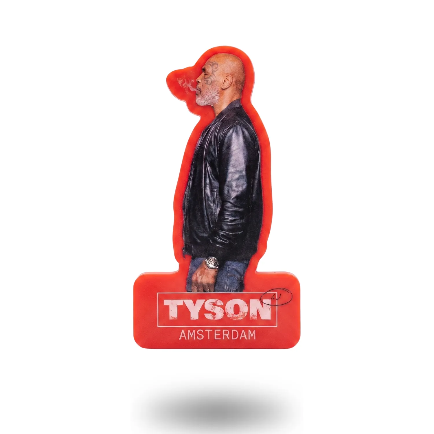 Tyson 2.0 Smoking Mike magneet staand rood