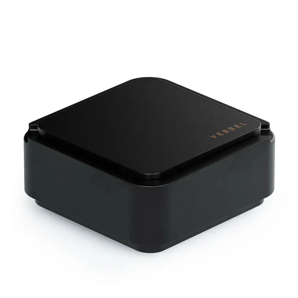 Vessel Ash asbak Black essen hout en beton opberging