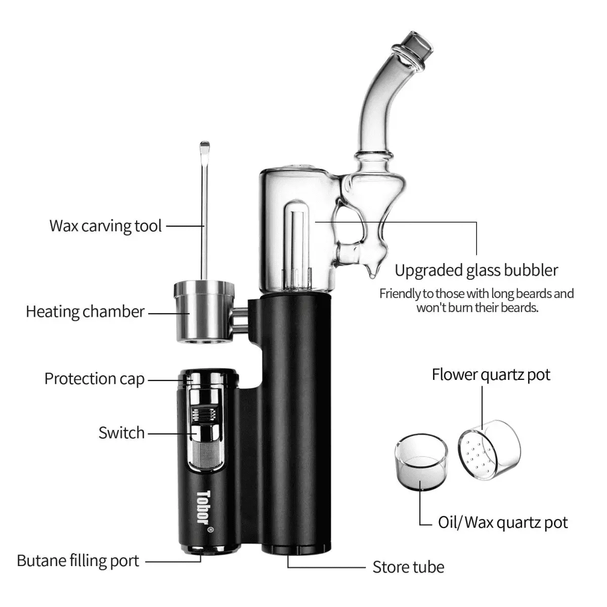 JCVAP Bazoka Pro Draagbare Dab Rig Mechanisch