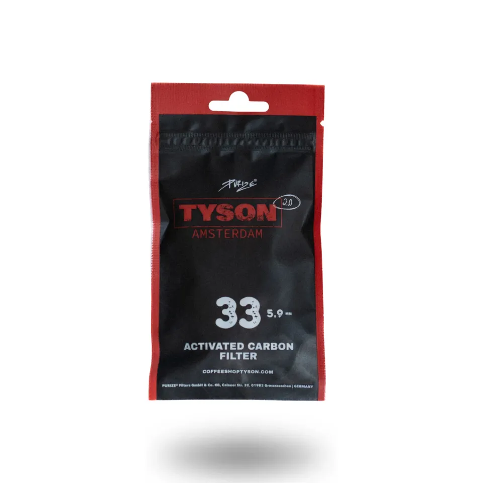 Tyson 2.0 x PURIZE Xtra Slim filter 33 stuks