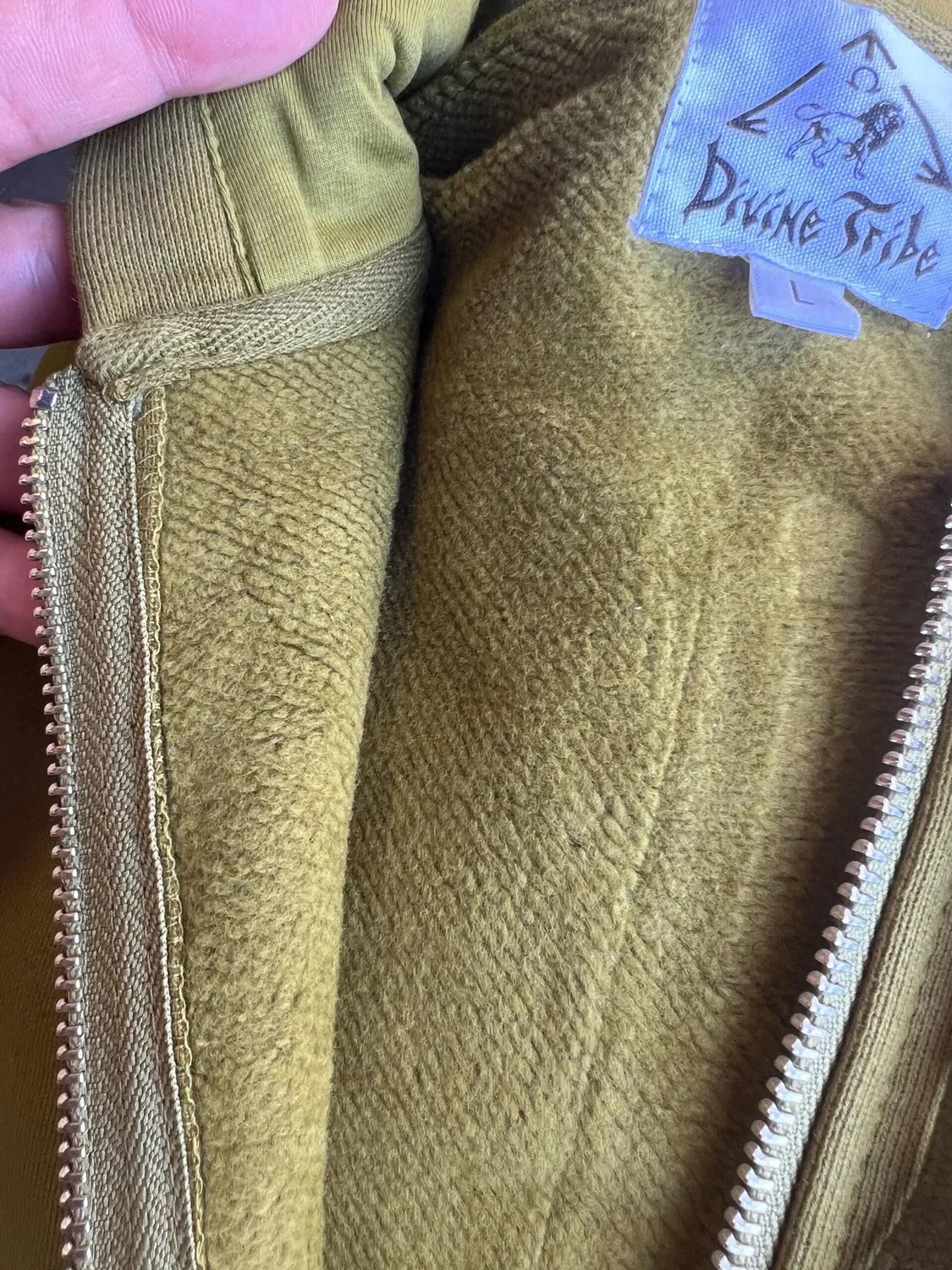 Divine Tribe Hemp hoodie hennep katoen fleece rits