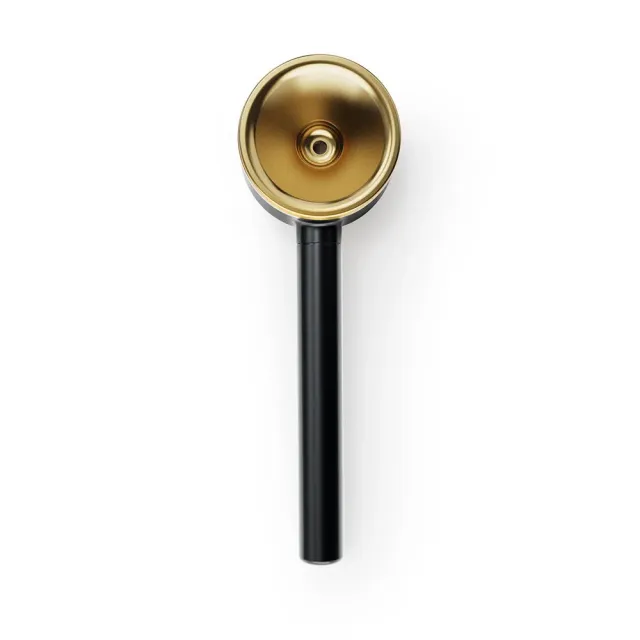 Vessel Pipe pijp Black messing dry herb