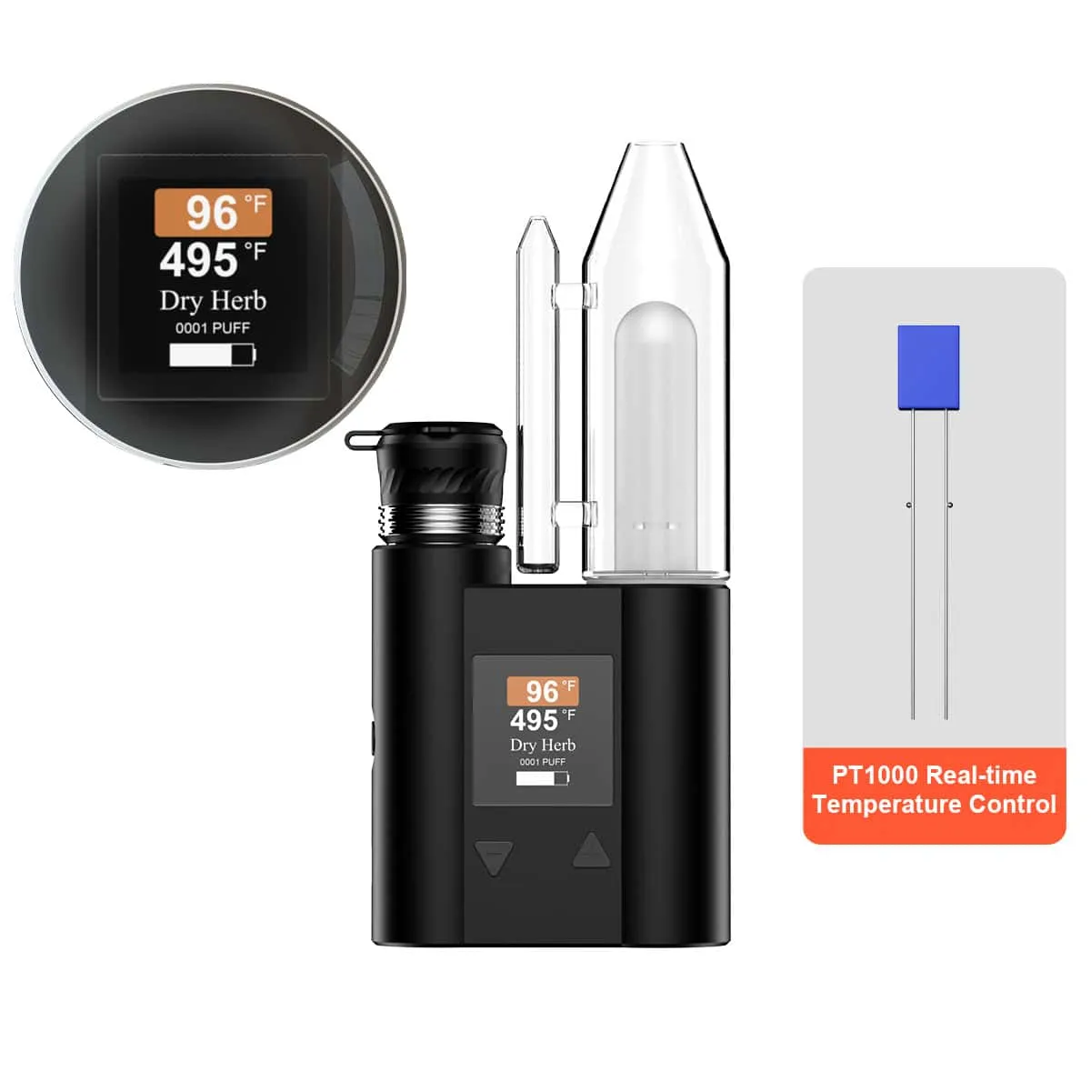 JCVAP HerbCloud Pockety ball vape quartz droge kruiden