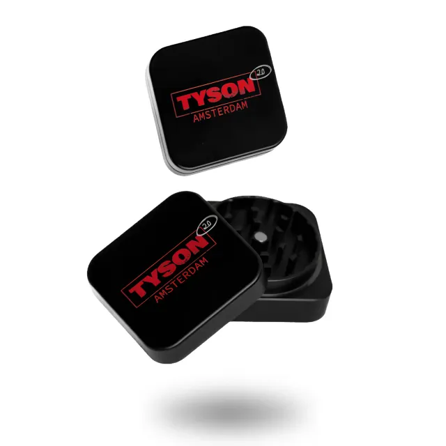 Tyson 2.0 Amsterdam grinder zwart aluminium