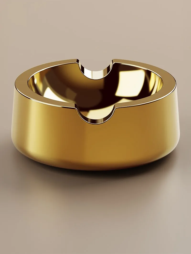 Vessel Ember asbak goud zwaar design