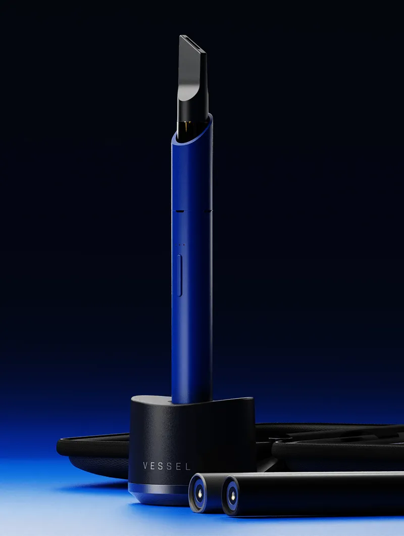 Vessel Vista Edge Cobalt vape batterij slank
