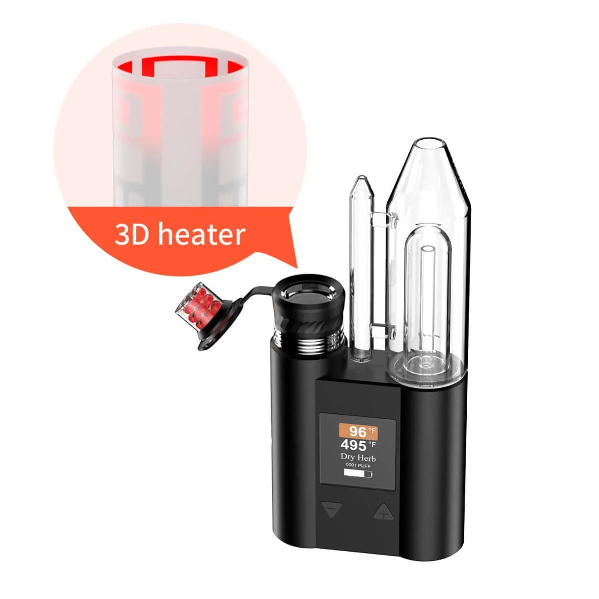 JCVAP HerbCloud Pockety ball vape quartz droge kruiden