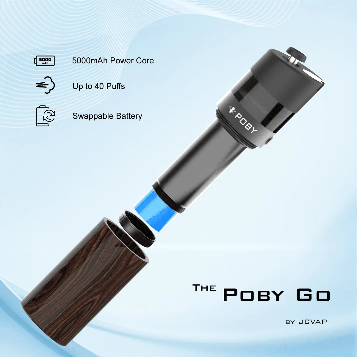 JCVAP Poby Go dab pen draagbare vaporizer 5000mAh