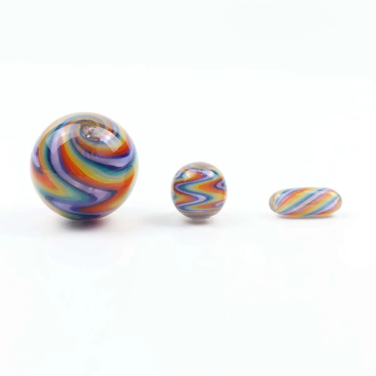JCVAP Wig Wag glazen marble terp slurper set 3-delig