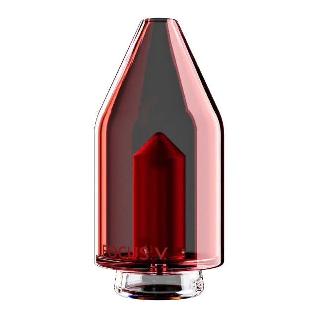 Focus V Carta Glass Top glazen opzetstuk rood