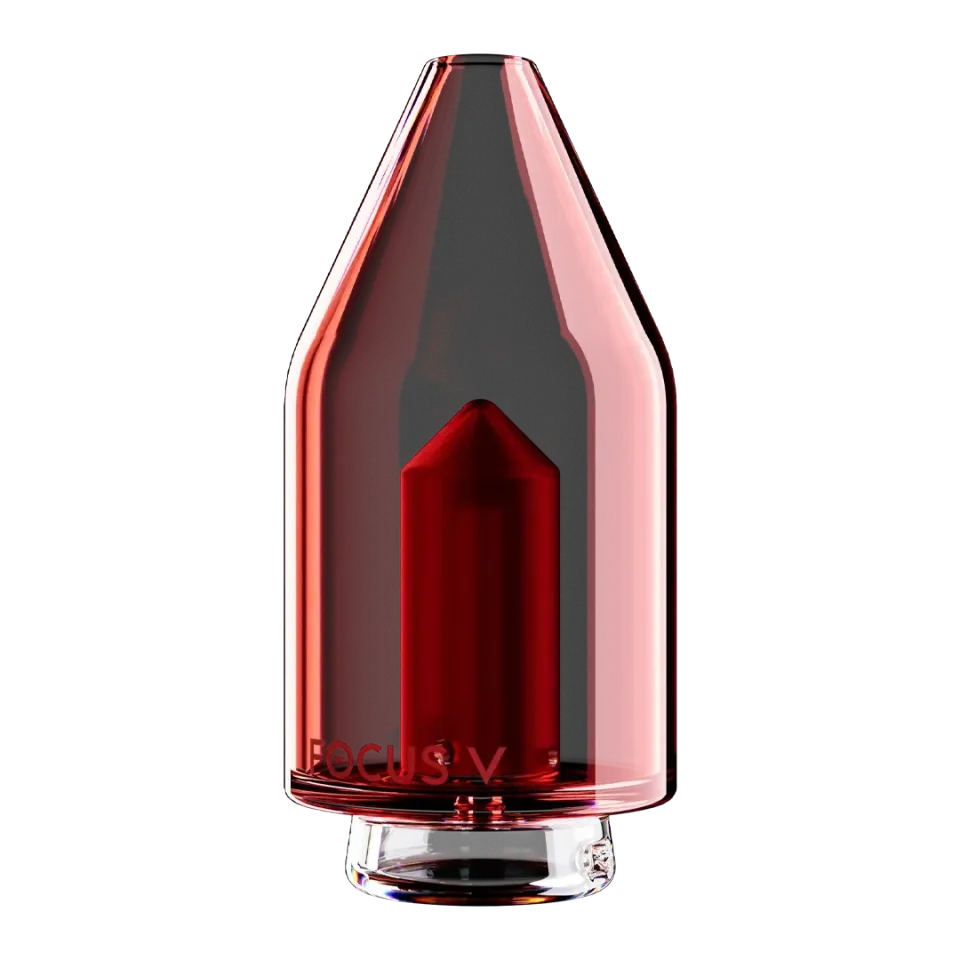 Focus V Carta Glass Top glazen opzetstuk rood