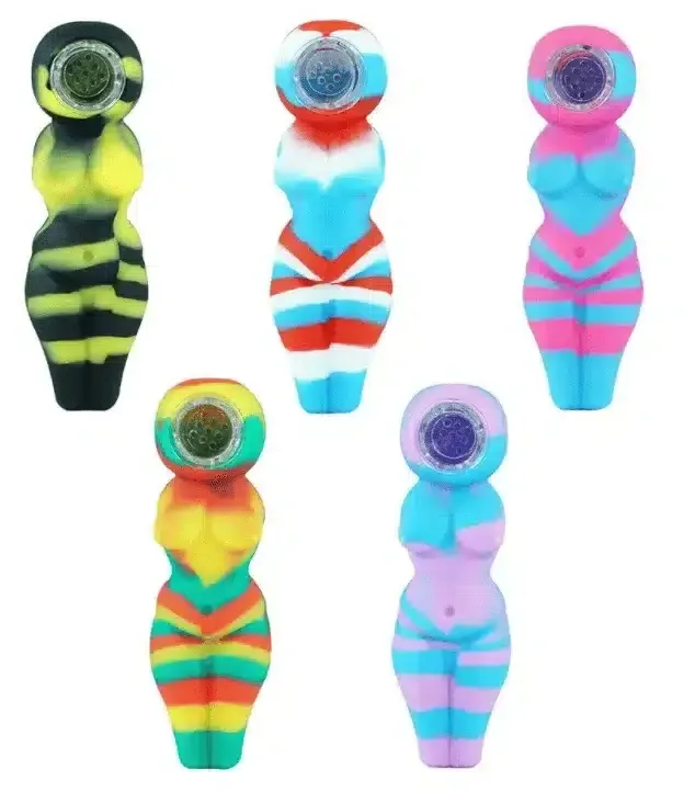 JCVAP siliconen dab rig pijp sexy woman klein