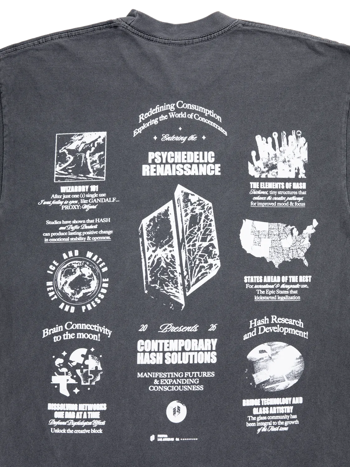 Puffco Hash Solutions T-shirt vintage black katoen