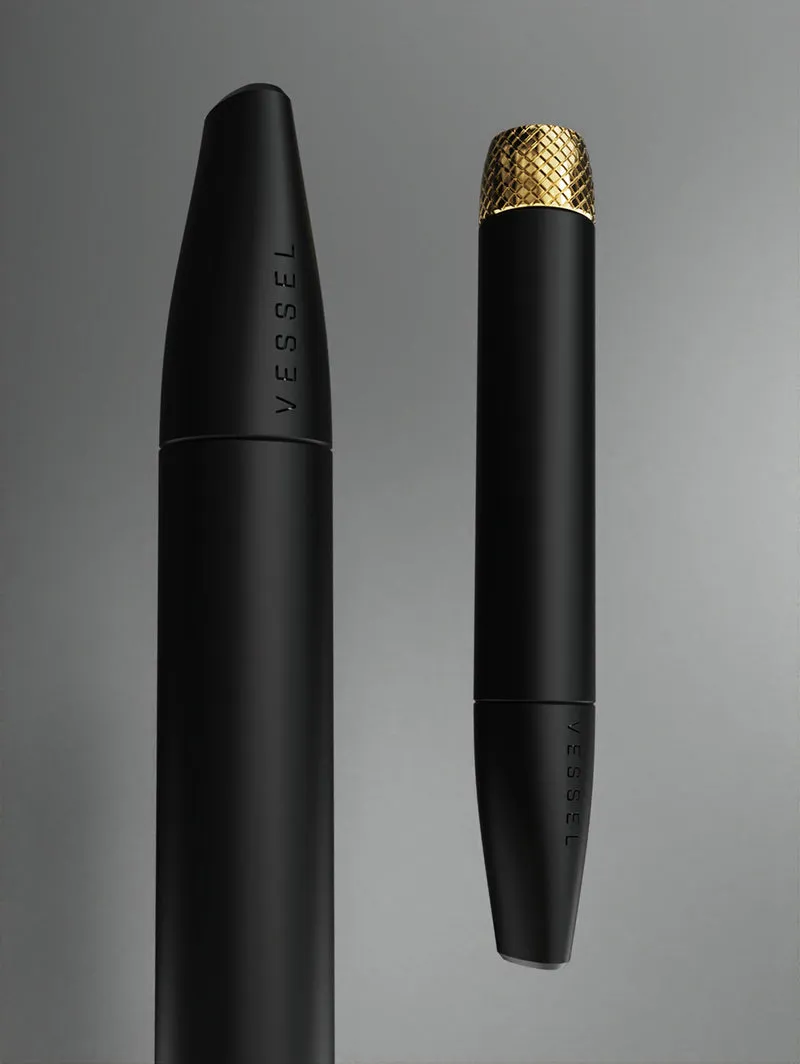 Vessel One-Hitter pijpje Matte Black dubbele helix filter