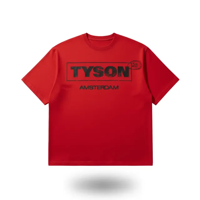 Tyson 2.0 Logo T-Shirt unisex katoen rood