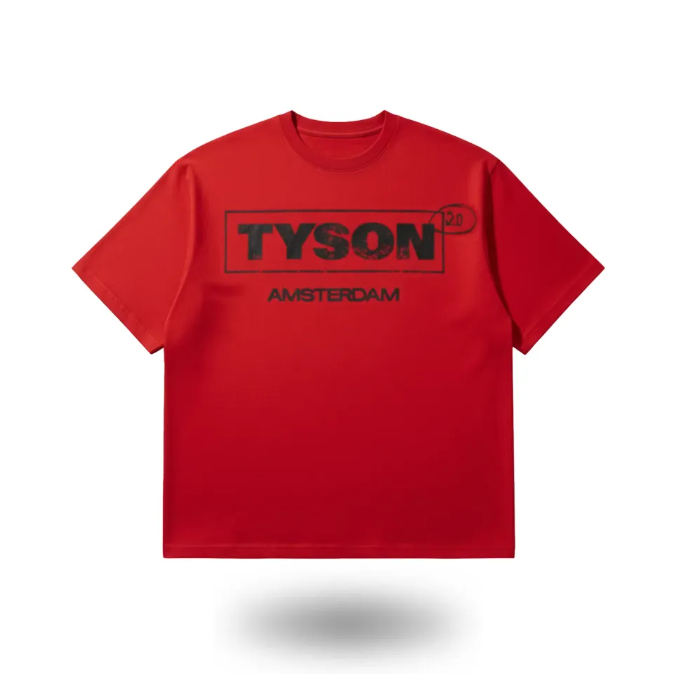 Tyson 2.0 Logo T-Shirt unisex katoen rood