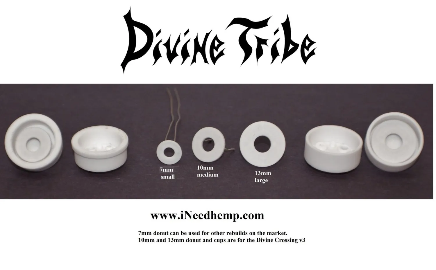 Divine Tribe V4 V3/V5 SAI donut heater 4-pack 10mm/13mm keramiek