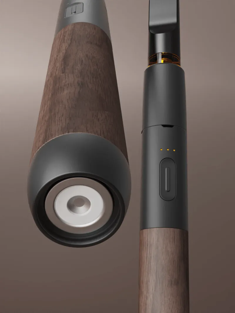 Vessel Craftsman vaporizer slate walnut hout