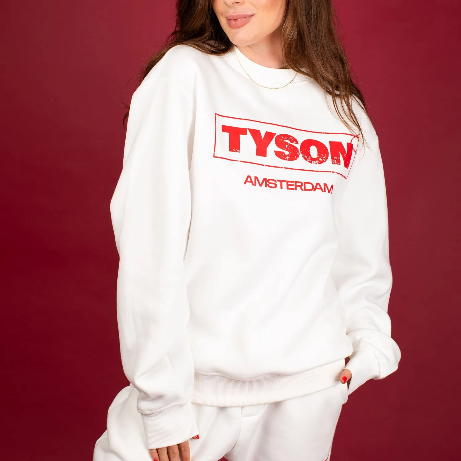 Tyson 2.0 Sweatshirt wit katoen unisex
