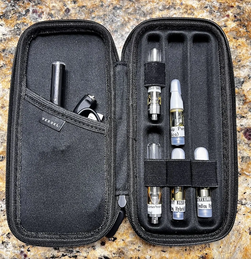 Vessel Rover Case etui cognac voor 2 batterijen