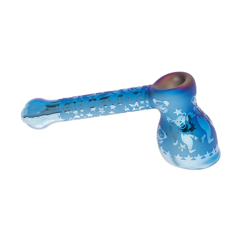 Dip Devices Electroplated glazen bubbler 6,3 inch blauw