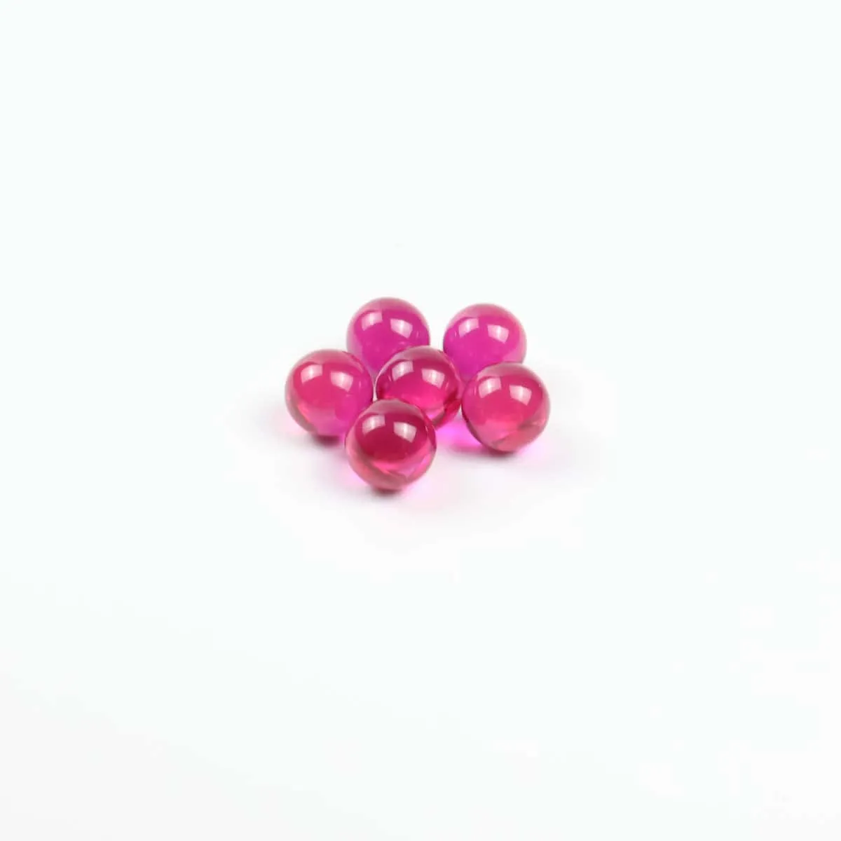JCVAP Ruby Terp Pearls 6mm robijn dab parels rood