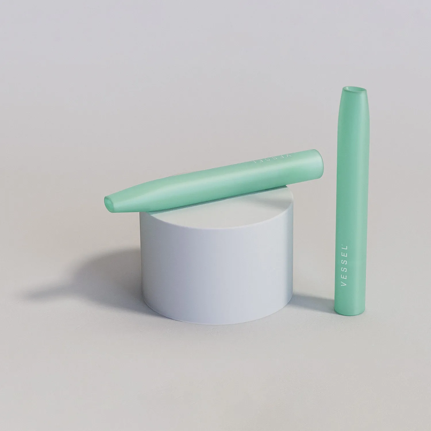 Vessel Air Jade glazen one-hitters 3-pack dry herb