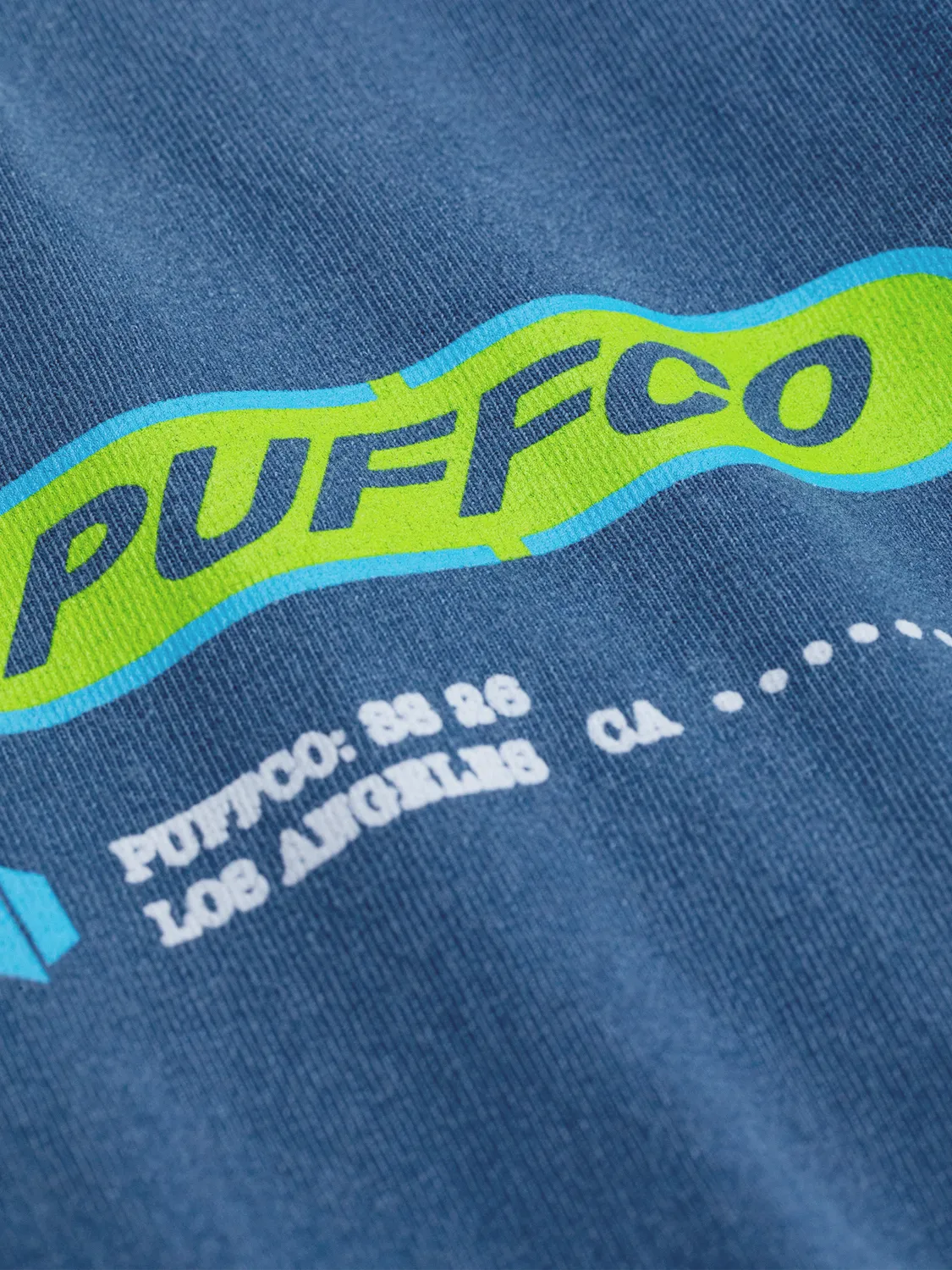 Puffco Higher Tech Tee T-shirt Vintage Blue katoen