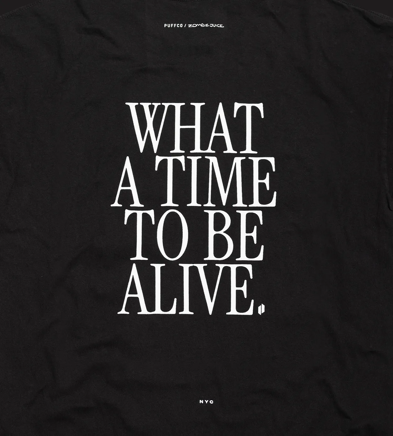 Puffco What a Time to be Alive T-shirt 100% katoen