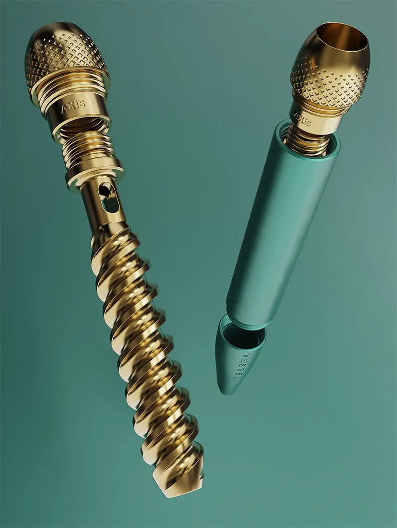 Vessel Axis Emerald one-hitter pijpje dry herb