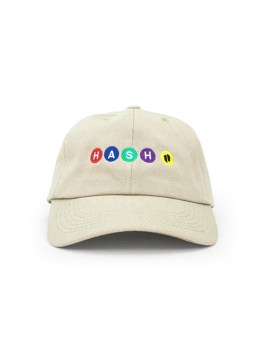 Puffco Subway Dad Hat pet Tan corduroy