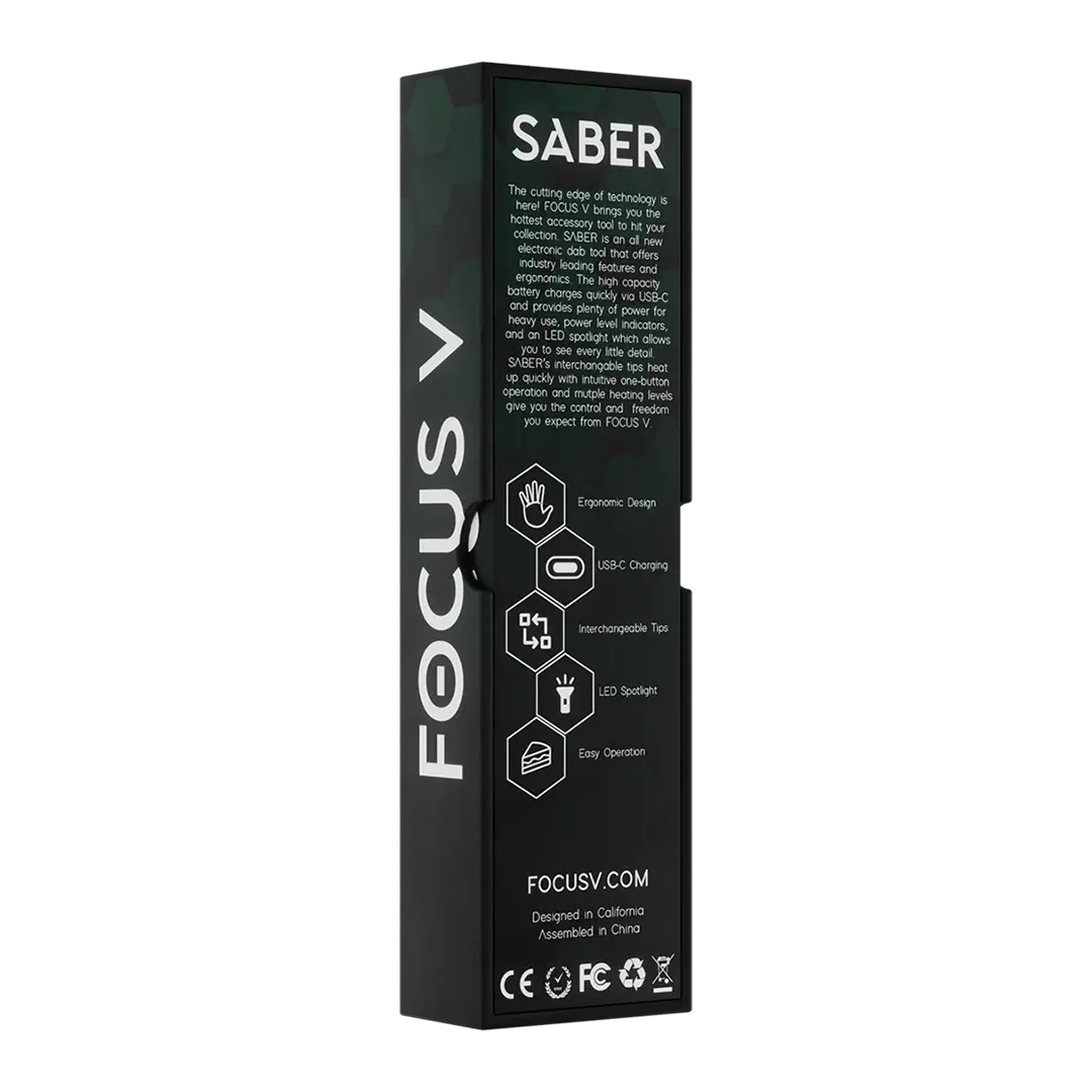 Focus V Saber hot knife zwart met 3 standen